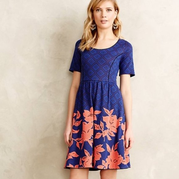 Anthropologie | Blushed Blooms Dress | S - Picture 1 of 7